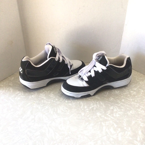 Rare Heelys Men Blackwhite Skater Shoes 